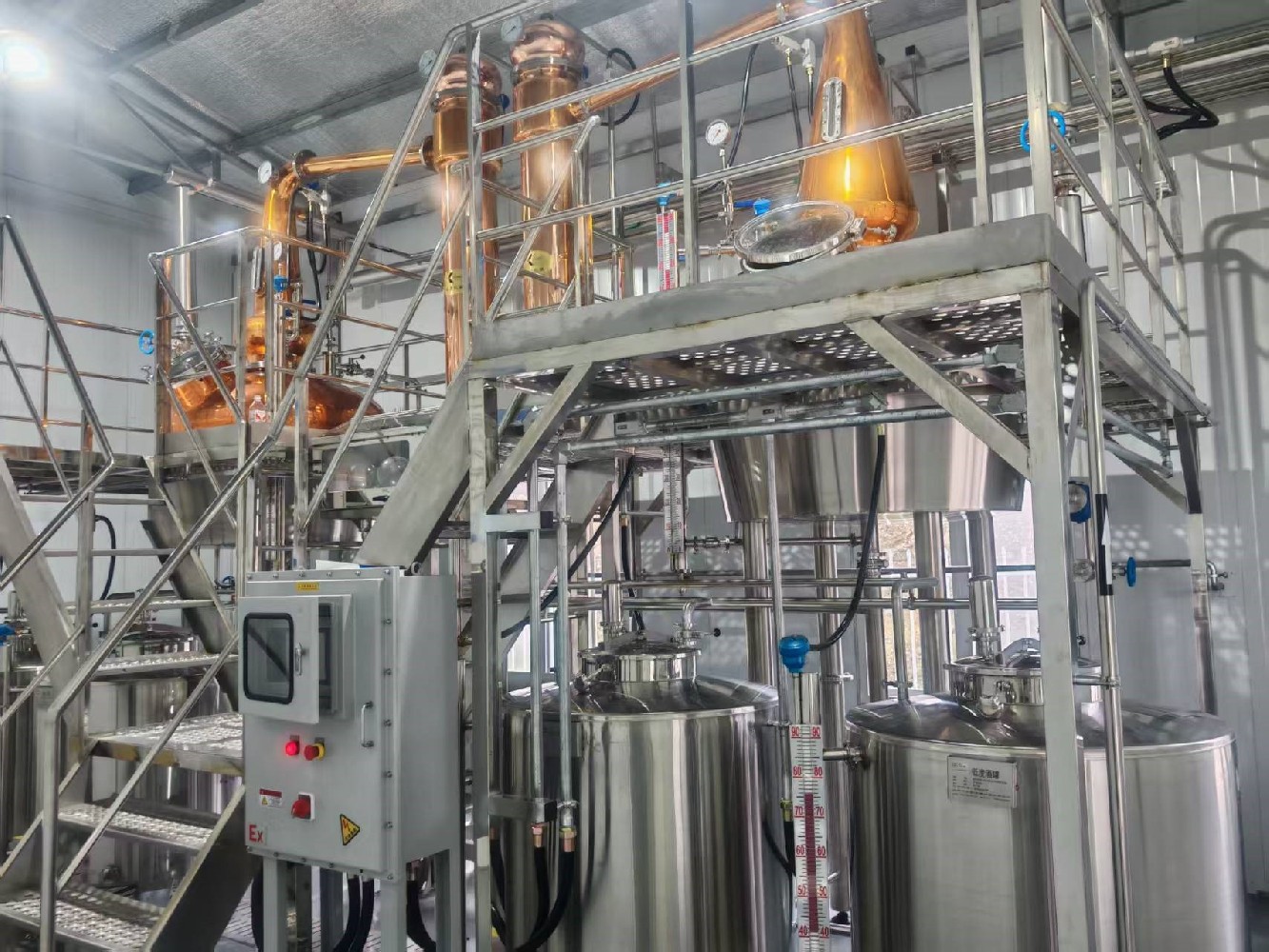 500L+500L威士忌蒸餾機(jī)組